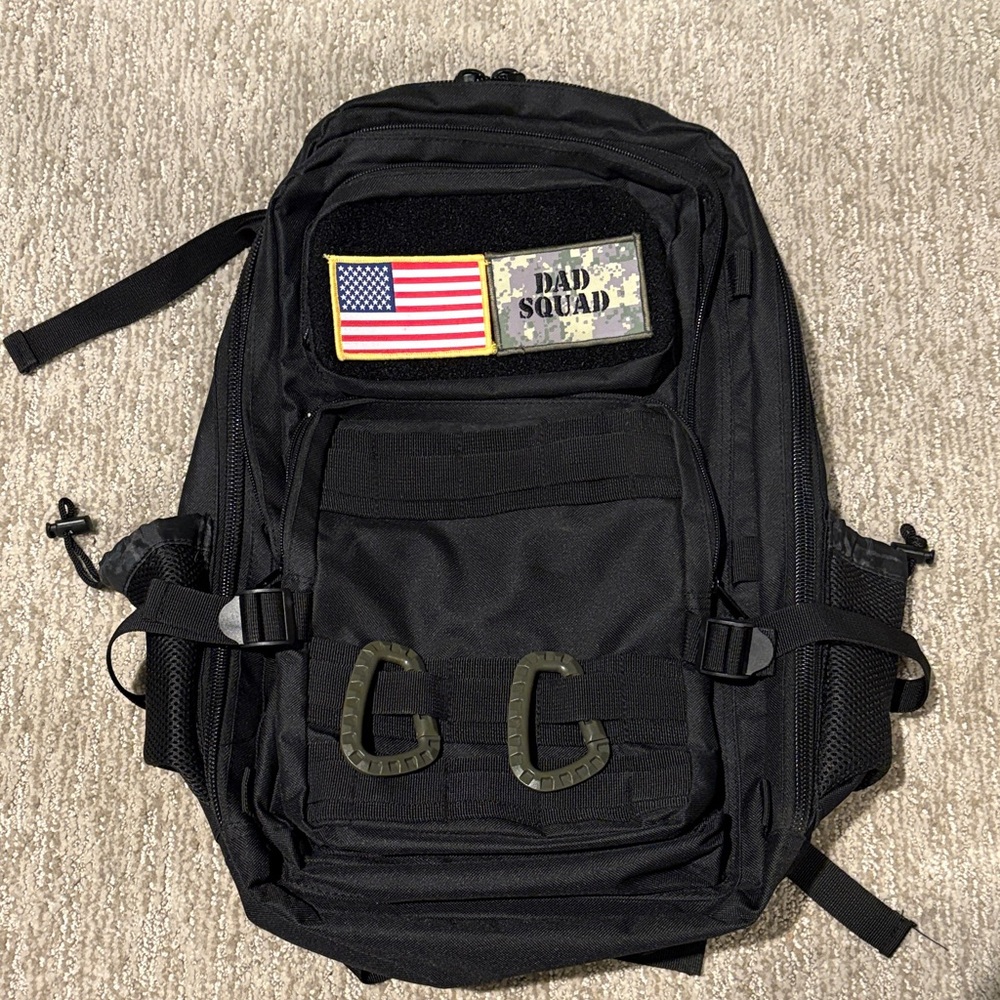 Black Tactical Diaper Bag